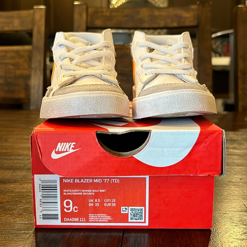 Nike Blazer Mid ‘77 (TD), size 9c